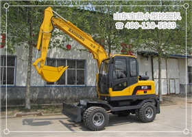山東寶鼎輪式小型挖掘機(jī)生產(chǎn)廠家