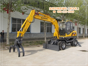 山東寶鼎小型挖掘機廠家輪式抓木機（甘蔗抓裝機）產(chǎn)品