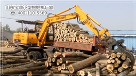 山東寶鼎小型挖掘機(jī)廠家輪式抓木機(jī)產(chǎn)品