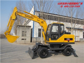 山東寶鼎反鏟式小型挖掘機廠家輪式挖掘機產(chǎn)品