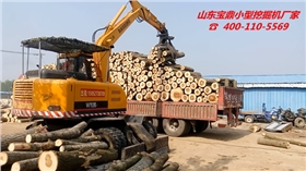 山東寶鼎小型挖掘機廠家抓木機產(chǎn)品