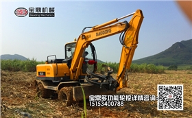 寶鼎小型多功能輪式挖掘機(jī)