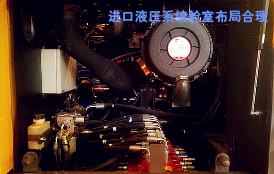 寶鼎輪式挖掘機(jī)機(jī)艙布局