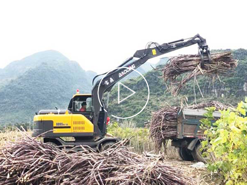 寶鼎抓甘蔗機(jī)挑戰(zhàn)地形極限，輕松勝任